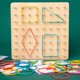 thumbnail image 5 of Gráfico creativo de madera Geoboard Peg Board Montessori preescolar juguetes educativos para niños chico oso de fresa Hogar, 5 of 5