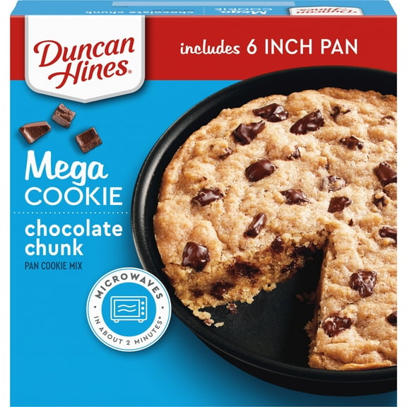 Duncan Hines MEGA Cookie Chocolate Chunk Pan Cookie Mix, Valentine's Day Cookie, 7.8 oz.