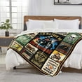 thumbnail image 3 of Motorcycle Gifts for Men, Unique Motorcycle Gifts, Best Gifts for Motorcycle Riders Men, Biker Gifts for Men, Gifts for Motorcycle Lovers, Motorcycle Christmas Throw Blanket Gifts 60"x50", 3 of 6