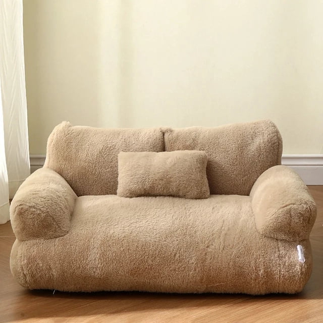 Cat Bed Sofa Winter Warm Cat Nest Sofa Beds Pet Deep Sleeping Bed For Small Medium Dogs Comfortable Plush Puppy Bed Pet Supplies ShopWise Round