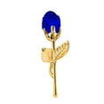 thumbnail image 2 of 2026 Glass Rose Mini Crystal Flower Artificial Flowers Valentine's Day Wedding Party Gift Room Ornament Office Desktop Decoration (Gold Rod Blue Crystal), 2 of 9