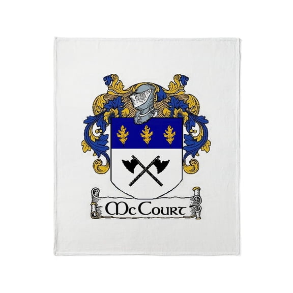 CafePress - Mccourt Coat Of Arms Throw Blanket - Soft Fleece Throw Blanket, 50"x60" for All Ages