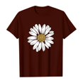 thumbnail image 2 of WOYY Toddler Girls Sunflower Print Short Sleeve T-Shirt Summer Casual T Shirt, Sizes 3-13, 2 of 6