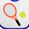 thumbnail image 4 of Inktastic Tennis Racket and Ball Boys or Girls Baby Bib, 4 of 4