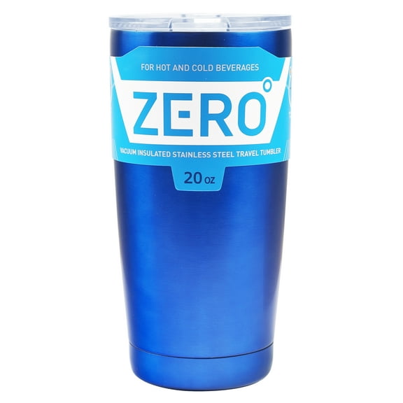 Stainless Steel Tumbler with Lid, Double Wall Vacuum Insulated Travel Mug for Hot and Cold Drink by Zero Degree (20oz Blue)