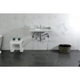 thumbnail image 2 of Kingston Brass LMS30MA1 Pemberton 30" Carrara Marble Console Sink with Acrylic Legs (8-Inch, 3-Hole), Carrara Marble White/Polished Chrome, 2 of 8
