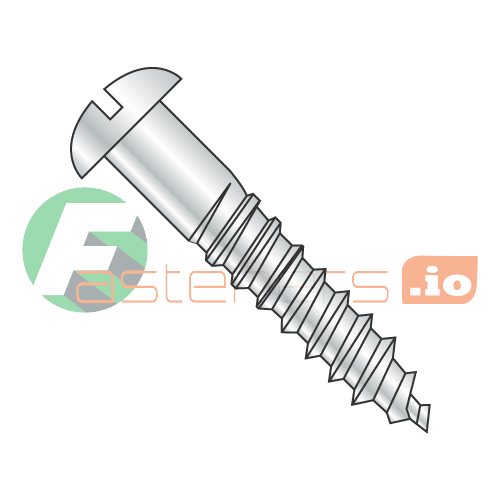 #8 x 3" Wood Screws / Slotted / Round Head / Steel / Zinc (Quantity: 800 pcs)