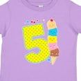thumbnail image 4 of Inktastic Ice Cream Fifth Birthday Blue Boys or Girls Toddler T-Shirt, 4 of 5