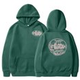 thumbnail image 1 of MHFRRA Sudadera Informal de Terciopelo con Capucha para Hombre y Mujer, Sudadera Holgada con Estampado de Hop, Sudadera Deportiva Verde oscuro, 1 of 2