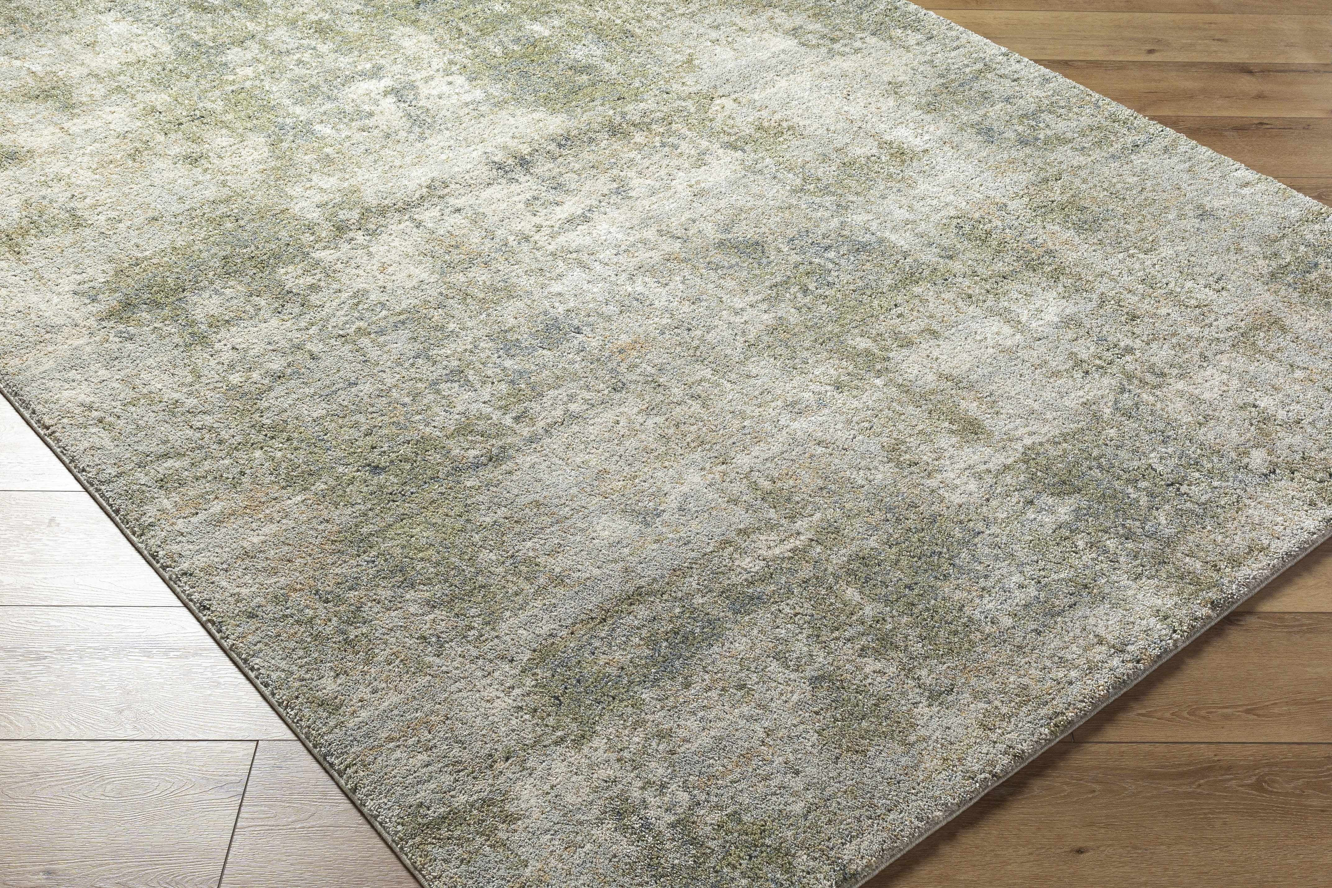 Hauteloom Zazie Living Room, Bedroom Area Rug - Contemporary - High Pile - LightGray, LightBeige, LightOlive - 10' x 14'