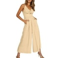 thumbnail image 1 of TrendOFT Casual Jumpsuits For Women Summer Spaghetti Strap Loose Harem Pockets Womens Overalls Rompers A L, 1 of 6