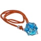 thumbnail image 1 of DND D20 Dice Removable D20 with Leather Chain & Solid Steel Cage for RPG Dungeons and Dragons Dice, 1 of 5