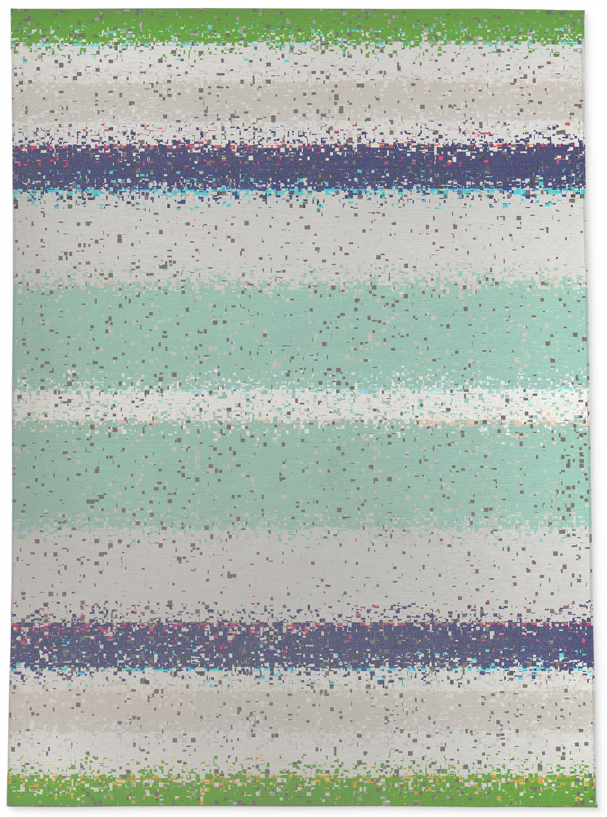Glitch Mint Area Rug by Kavka Designs - Walmart.com