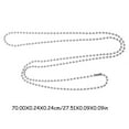 Gong Dog Tag Chain Stainless Steel Beaded Chain Metal Dog Tag Chain DIY