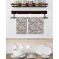 thumbnail image 3 of Vintage Spring Floral Kitchen Dish Towels for Drying Dishes Set of 4, Farmhouse Flowers Blue Vintage Waffle Weave Microfiber Hand Tea Bathroom Towels Quick Dry & Absorbent Towel 15.7x23.6, 3 of 7