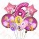 thumbnail image 3 of Globo enredado para niña, suministro de fiesta de cumpleaños, decoración del hogar, Rapunzel rosa, 12 pulgadas, látex, Baby Shower, decoración de boda, 3 of 5