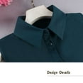 thumbnail image 2 of LoudSung False Collar Detachable Half Shirt Blouse Fake Collar Elegant Pure Color Dickey Simple Designs for Women Girls, 2 of 7