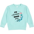 thumbnail image 2 of Inktastic My Nonna Loves Me for Girls Granddaughter Toddler Sweatshirt, 2 of 4