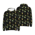 thumbnail image 6 of Bingfone Bee Floral Men's Drawstring Hoodie Long Sleeve Pocket Sweatshirts-Large, 6 of 6