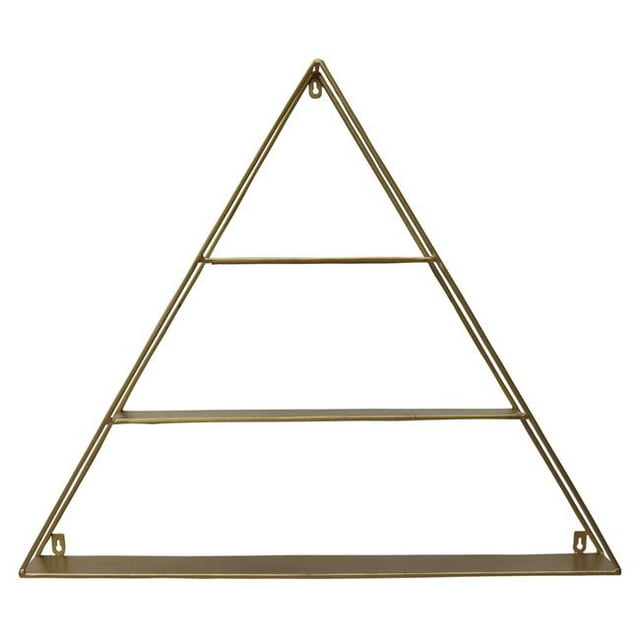Plutus Brands PBTH94552 Metal Wall Storage Rack in Gold, Metal
