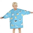 thumbnail image 3 of Kirky Hasky Dalmatian Blanket Hoodies for Kids 6-13YR Oversize Wearable Blanket Hoodies for Boys Girls Teens, 3 of 7