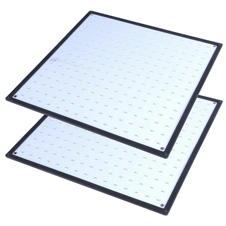 Grow Light Air Yescom 225 Blue Red Orange White LEDs Grow Light Ultrathin Panel Lamp Hydroponic Plant for Growing Room (Pack of 2) ()