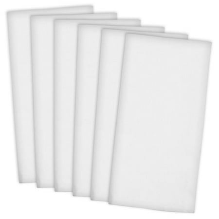 

White Flat Woven Dishtowels - Set of 6