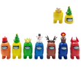 thumbnail image 1 of 7 Uds. De muñecos de animales navideños, juguetes para el hogar, decoración del coche, regalos para fanáticos de los juegos, 1 of 8