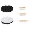thumbnail image 4 of Uxcell Buffing Sponge Pads 7" Polishing Wheel Waffle Finishing Grip Pad Car Buffer Polisher with Hook and Loop Back for Car Detailing Polishing Waxing, Black, 4 of 7