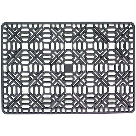 

Sink Mat Kitchen Sink Protector for Bottom of Farmhouse Stainless Steel or Porcelain Bowl Sink Silicone Grey Non-slip Heat Resistant (1 15.7 inch x 10.6 inch)
