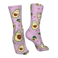 thumbnail image 7 of Fuzoiu Different Avocados Print Crew Socks,Casual Athletic Gym LightWeight Thin Socks,Casual Crew Socks for Men Woman,Calf Length Crew Socks, 7 of 7