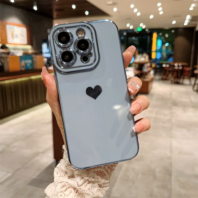 Funda blanda de lujo chapada a prueba de golpes para iPhone 14 13 12 11 Pro Max XS XR X 8 7 Plus iPhone12 12Pro iPhone11 Tan Jianjun unisex