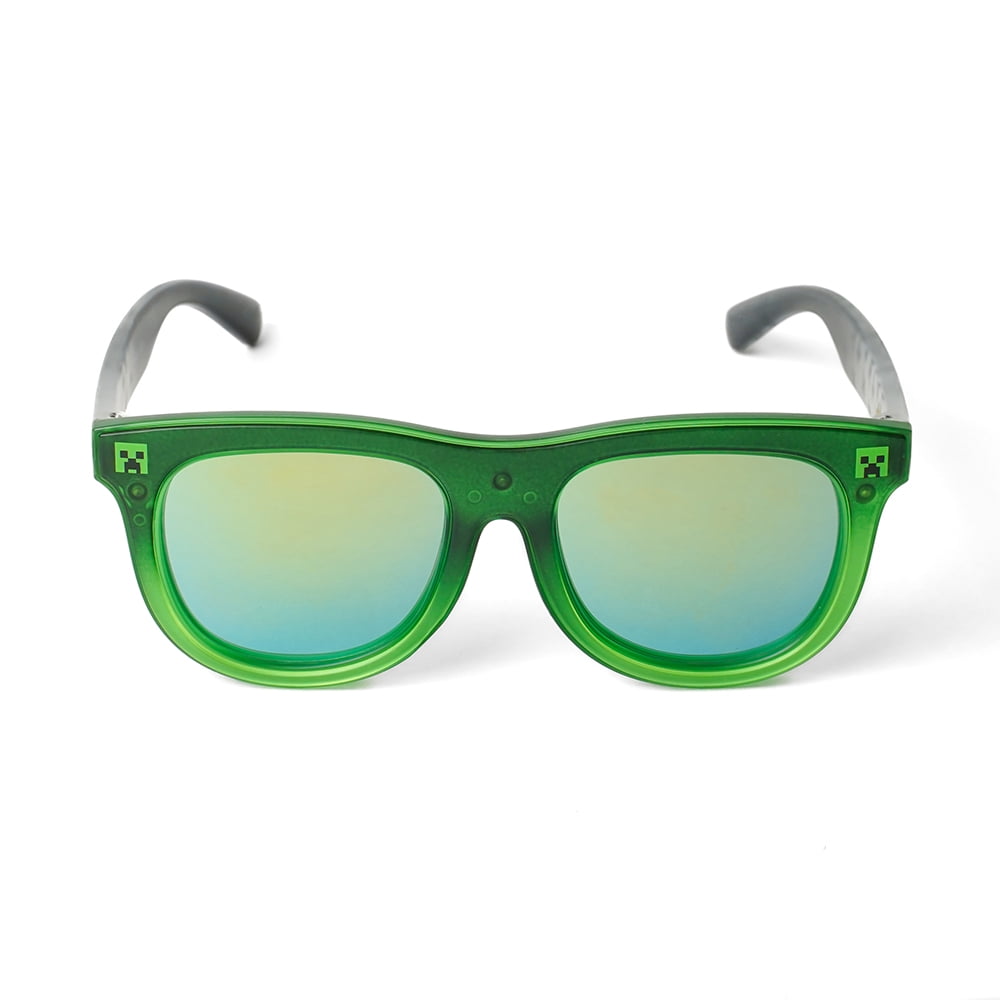 Minecraft Creeper Green and Black Sunglasses