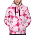 thumbnail image 4 of Bingfone Breast Cancer Ribbons Awareness Men'S Drawstring Hoodie Long Sleeve Pocket Sweatshirts-3x-Large, 4 of 9