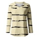 thumbnail image 4 of KIHOUT - Blusas casuales para mujer, liquidación 2024, moda clásica, estampado de rayas, cuello en V, blusas básicas holgadas, camisetas tipo jersey, camisetas tipo túnica de manga larga, 4 of 4