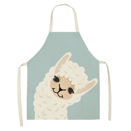 

Homeex Cartoon Cute Forest Alpaca Series Cotton And Linen Apron Support Customized Pictures WQL0149 24 68x55