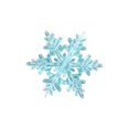 thumbnail image 2 of Adornos translúcidos azules de copo de nieve para árbol de Navidad - Conjunto de colgantes acrílicos coloridos para decoración navideña, fiesta y boda, 2 of 6