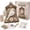 E, variant on 3D Fabric Poke-Art Memory Lantern DIY Kit, No-Sew Bird Ornament with Display Stand for Tabletop Bereavement Sympathy Decor, 6 Styles (1 Set)