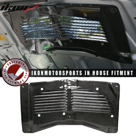 Carbon Fiber Hood Vents - Fits 03-07 Mitsubishi Evo 8 9 Hood Scoop Hood Vent Louver Carbon Fiber