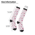 thumbnail image 2 of Naloa Lilies Flowers Thigh High Socks Extra Long Stretchy Sock Women Over Knee High Opaque Stocking Daily Wear, 2 of 6
