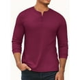 thumbnail image 2 of GENTS BLISS Henley Men Sweatshirts Fleece Pullover Men Shirts Long Sleeve Button Sweatshirts for Men, 2 of 11