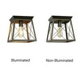 thumbnail image 4 of Radiance Goods Farmhouse-Style Two-Toned 1 Light Ceiling Flush Fixture 9" Wide, 4 of 5