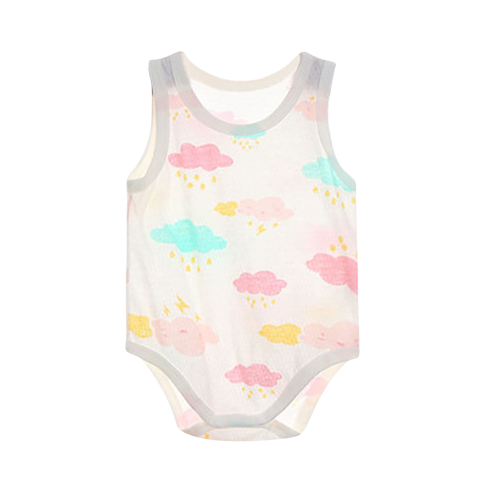 Penkiiy Baby Boy Girl Summer Clothes Unisex Twins Funny Print