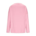 thumbnail image 6 of JGGSPWM (S-5XL) Womens Plus Size Long Sleeve V Neck Sweaters Fall Casual Classic Soft Loose Fit Basic Pullover Versatile Top Pink XL, 6 of 7