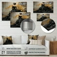 thumbnail image 4 of Designart "Fashion gracefulness Unveiled Gold" Fashion Metal Wall Art, 4 of 5