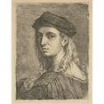thumbnail image 2 of Angelica Kauffmann 12x14 Gold Ornate Wood Frame and Double Matted Museum Art Print Titled - Portrait of Raphael, 2 of 4