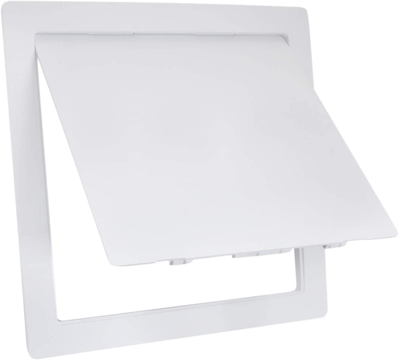 Suteck Plastic Access Panel for Drywall Ceiling 4 x 6 Inch Reinforced Plumbing Wall Access Doors Removable Hinged White 