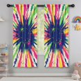 thumbnail image 5 of Blackout Kids Curtains,Colorful Paint Burst Pattern Childrens Insulated Curtains Set Of 2,Bedroom Essentials,Toddler Room Decor 42"x63", 5 of 5