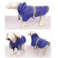 thumbnail image 3 of Imperméables pour Grands Chiens avec Bande Réfléchissante, Poncho de Pluie pour Chiens Bleu, 3 of 8