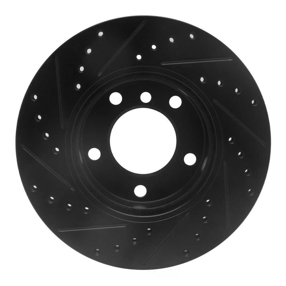 Dynamic Friction Company 633-31027R DFC Brake Rotor - Drilled And Slotted - Black